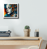 Timeless pencil art wrapped canvas for office decor